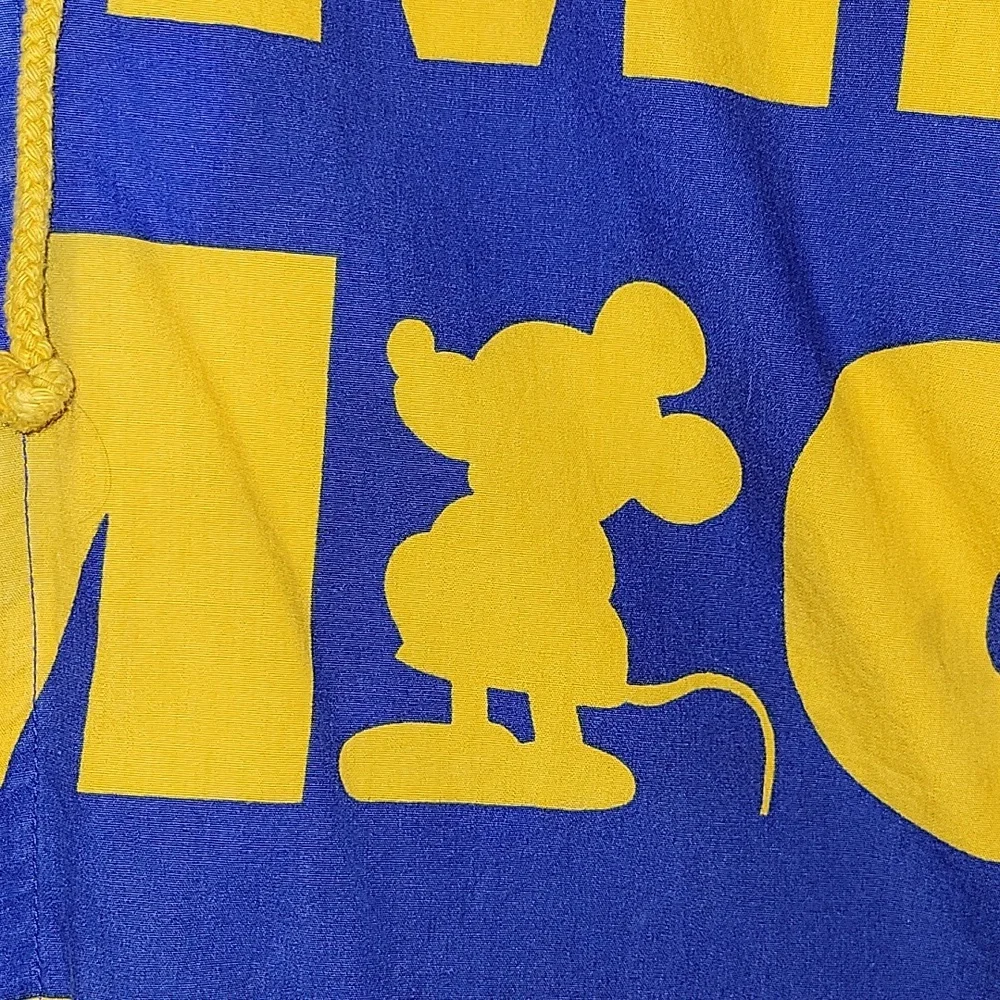 Vintage Mickey & Co Mickey Mouse all over print spell out hooded jacket